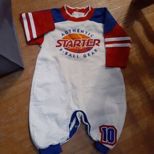 Authentic starter b-ball gear vintage 6 to 9 months infant baby outfit one piece